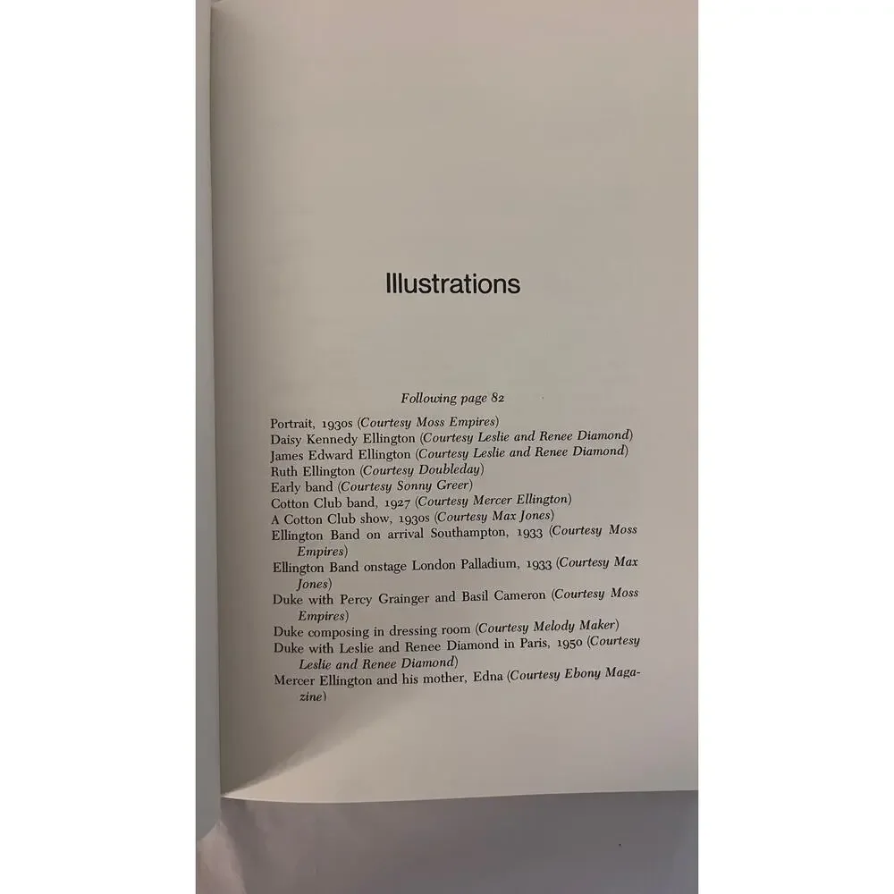 DUKE A Portrait of Duke Ellington by Derek Jewell Jazz Music Book Hardcover 1977